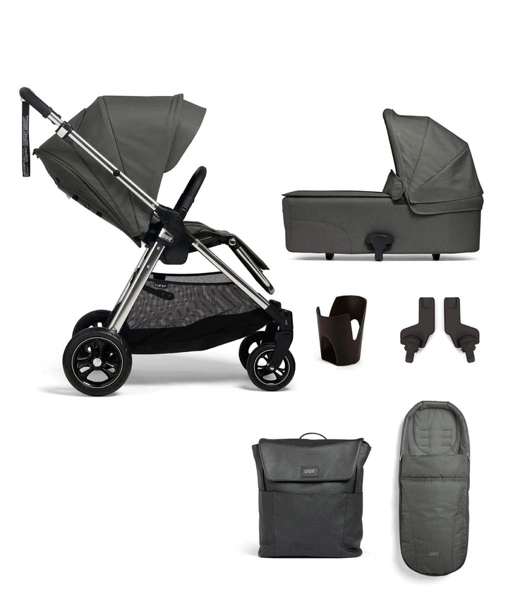 Mamas & Papas Pushchairs Mamas & Papas Flip XT3, 6 Piece Essential Bundle - Harbour Grey