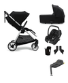 Mamas & Papas Travel Systems Mamas & Papas Flip XT2, Cabriofix i-Size (6 Piece) Travel System - Black