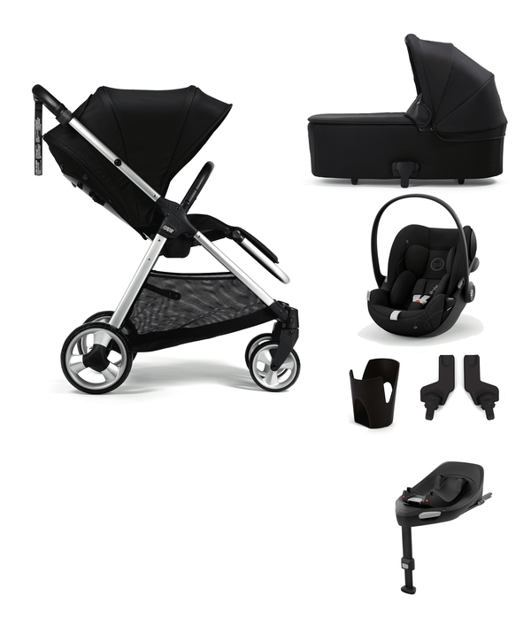 Mamas & Papas Travel Systems Mamas & Papas Flip XT2, Cloud G (6 Piece) Travel System - Black