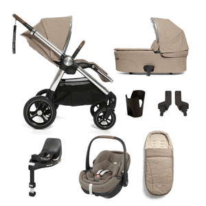 Mamas & Papas Travel Systems Mamas & Papas Ocarro (Pebble 360 PRO2, Non-Slide) Travel System - Cashmere/Twillic Truffle