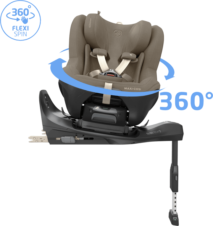 maxi cosi flexi spin Maxi Cosi Pearl Slide Pro i-Size Car Seat Authentic Truffle