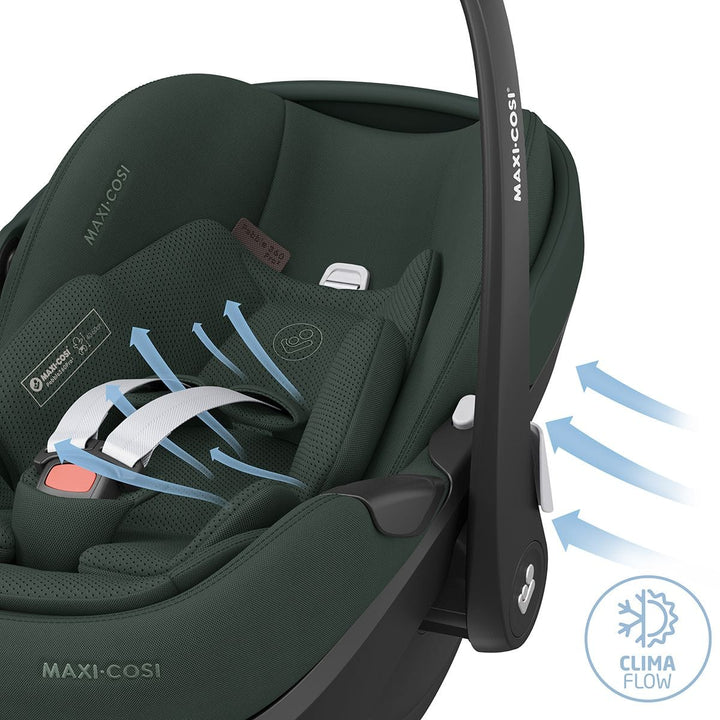 Maxi Cosi Car Seat Maxi Cosi Pebble 360 PRO 2 Car Seat and Base - Twillic Green