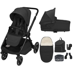 Maxi Cosi Pram Maxi Cosi Oxford Flex Essential (Mono) Bundle - Black Onyx