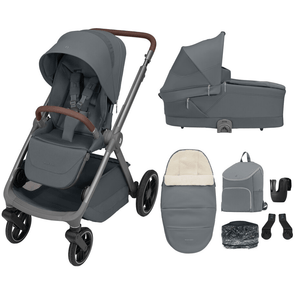 Maxi Cosi Pram Maxi Cosi Oxford Flex Essential (Mono) Bundle - Moon Graphite
