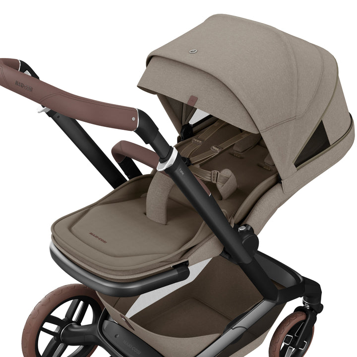 Maxi Cosi Prams & Pushchairs Maxi Cosi FAME 10 Piece Premium Bundle - Twillic Truffle (with Brown Wheels)