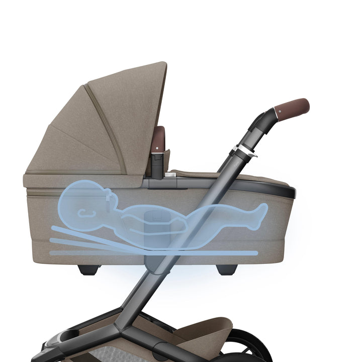 Maxi Cosi Prams & Pushchairs Maxi Cosi FAME 7 Piece Essential Bundle - Twillic Truffle (with Black Wheels)