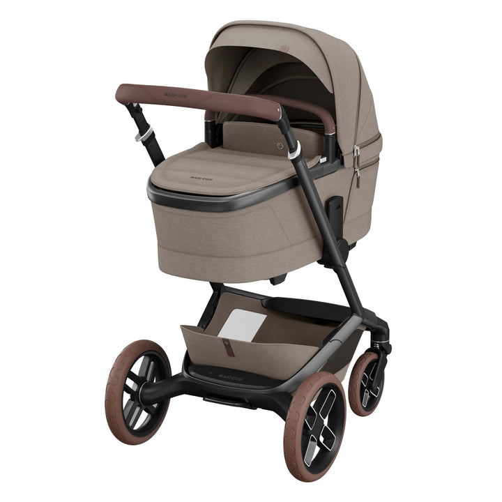 Maxi Cosi Prams & Pushchairs Maxi Cosi FAME 9 Piece Complete Bundle - Twillic Truffle (with Brown Wheels)