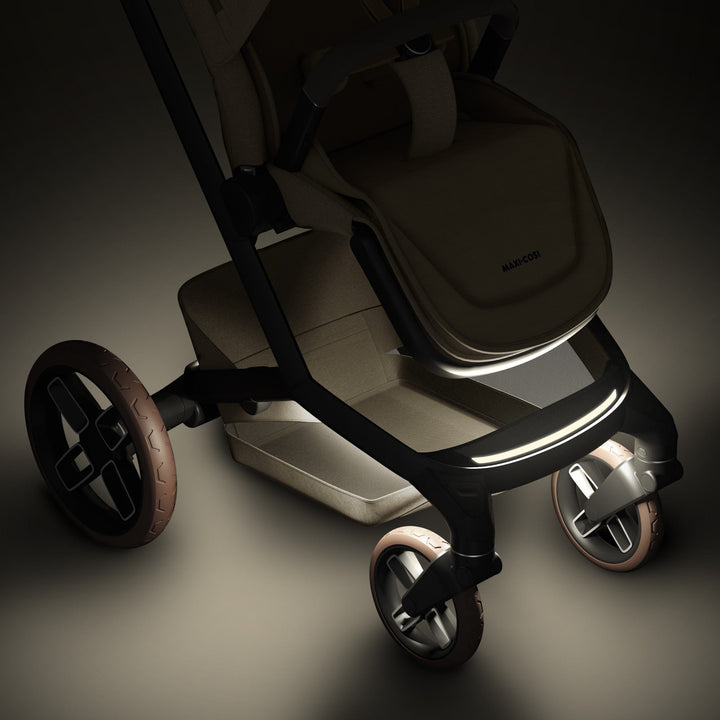 Maxi Cosi Prams & Pushchairs Maxi Cosi FAME Pushchair - Twillic Truffle (with Brown Wheels)