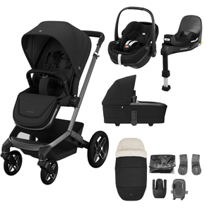 Maxi Cosi Travel Systems Maxi Cosi FAME 10 Piece Premium Bundle - Twillic Black