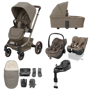 Maxi Cosi Travel Systems Maxi Cosi Fame (10 Piece) Premium Family Travel System - Oak Truffle