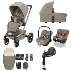Maxi Cosi Travel Systems Maxi Cosi Fame (10 Piece) Premium Family Travel System - Sapphire Sand