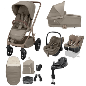 Maxi Cosi Travel Systems Maxi Cosi Oxford+ (10 Piece) Premium Bundle - Oak Truffle