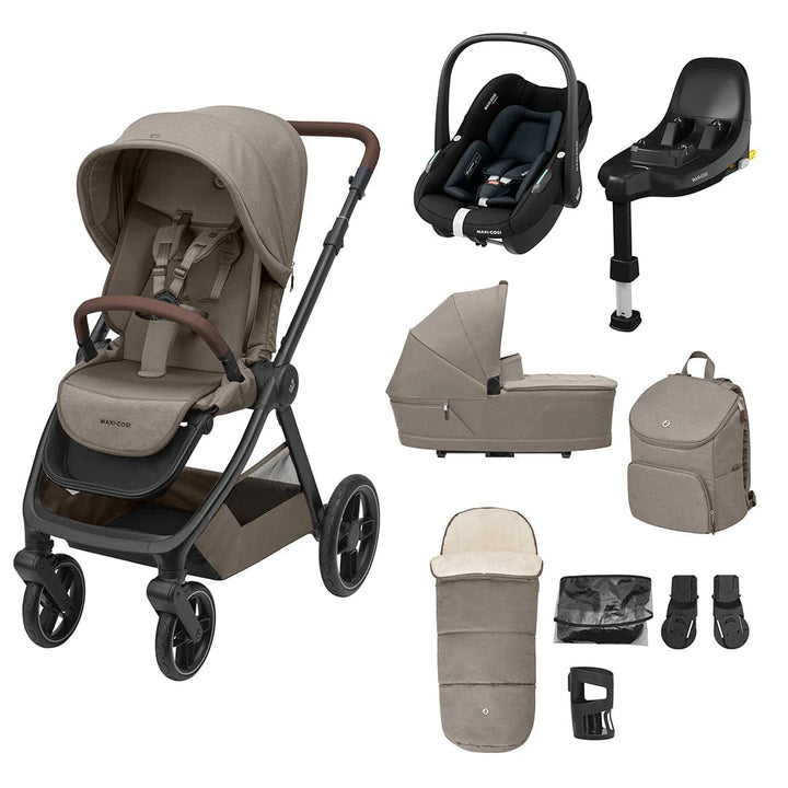 Maxi Cosi travel systems Maxi Cosi Oxford 9 Piece Pebble S Travel System - Twillic Truffle