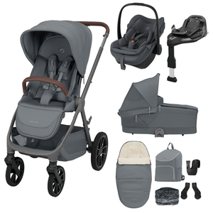 Maxi Cosi Travel Systems Maxi Cosi Oxford+ (9 Piece) Premium Bundle - Moon Graphite
