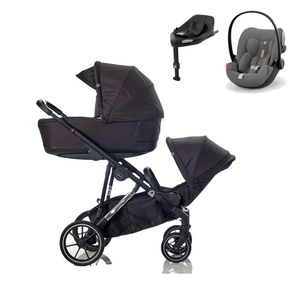 Mee-go Travel Systems Mee-go Uno Plus (Cloud G Plus) Travel System - Black/Chrome