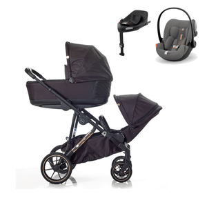 Mee-go Travel Systems Mee-go Uno Plus (Cloud G Plus) Travel System - Black/Rose