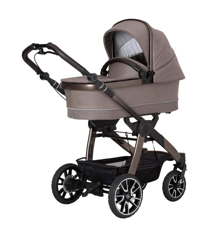 Mercedes Prams & Pushchairs Mercedes All-Terrain GTR Stroller inc. Carrycot - Tartufo