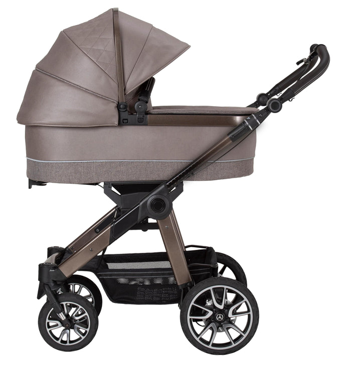 Mercedes Prams & Pushchairs Mercedes All-Terrain GTR Stroller inc. Carrycot - Tartufo