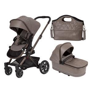 Mercedes Prams & Pushchairs Mercedes Avantgarde GTX Stroller inc. Carrycot - Tartufo