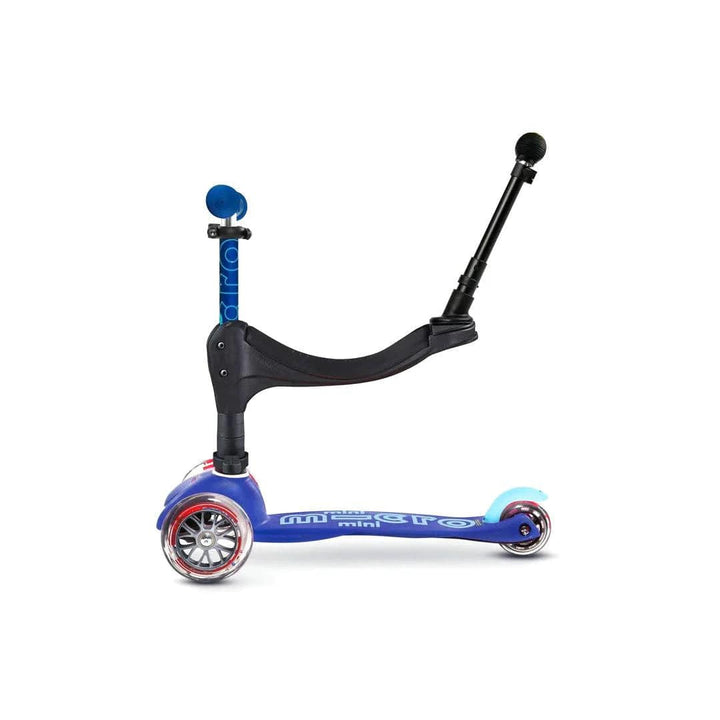 Micro Scooters Scooter Micro 3 in 1 Deluxe Plus Scooter (with Push Handle) - Blue