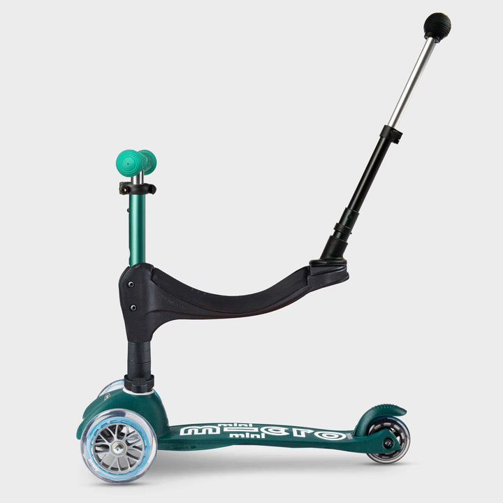 Micro Scooters Scooter Micro 3 in 1 Deluxe Plus Scooter (with Push Handle) - Eco Green