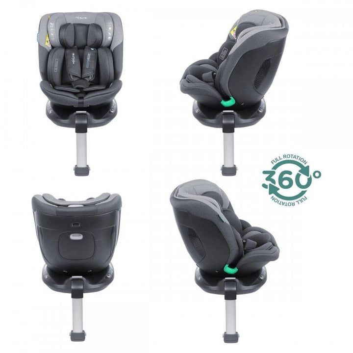 Miniuno Car Seat Miniuno InfinityFix R129 Swivel Car Seat - Shadow Grey