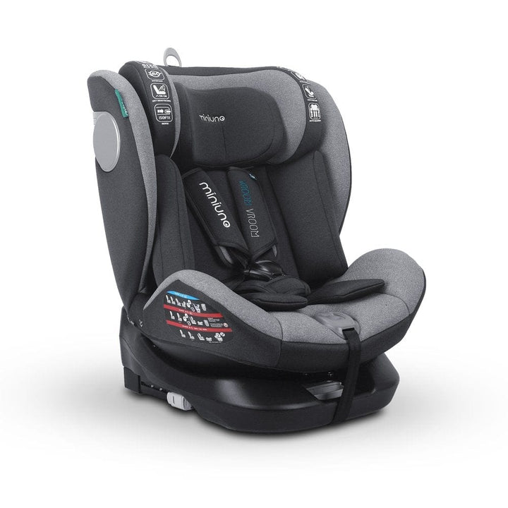 Miniuno Car Seat Miniuno Rotatiie R129 Swivel Car Seat - Shadow Grey