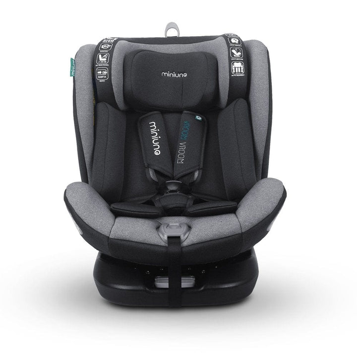 Miniuno Car Seat Miniuno Rotatiie R129 Swivel Car Seat - Shadow Grey