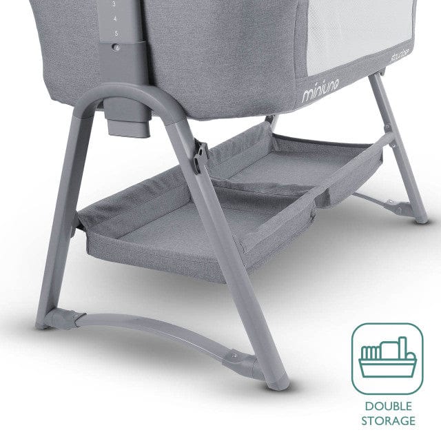 Miniuno Nursery Furniture Miniuno StayClose Co-Sleeper Crib - Grey