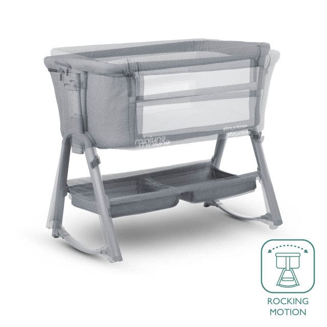 Miniuno Nursery Furniture Miniuno StayClose Co-Sleeper Crib - Grey