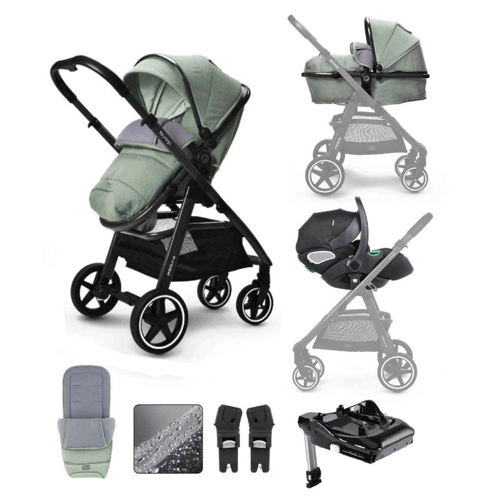 Miniuno Prams & Pushchairs Miniuno TouraGo Travel System with Base - Shamrock