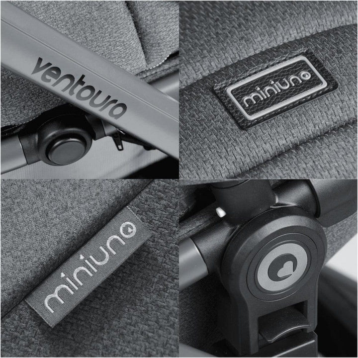 Miniuno Prams & Pushchairs Miniuno Ventoura Travel System - Anthracite