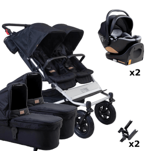 Mountain Buggy Prams & Pushchairs Mountain Buggy Duet (Nest) Twin Travel System - Caviar