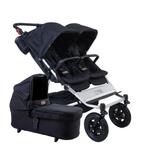 Mountain Buggy Prams & Pushchairs Mountain Buggy Duet with Carrycot - Heritage collection, Caviar