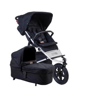 Mountain Buggy Pushchairs Mountain Buggy Urban Jungle with Carrycot - Heritage Collection, Caviar