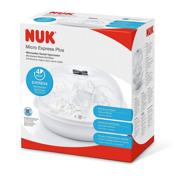 NUK Baby Bottles Micro Express Plus Microwave Steam Steriliser