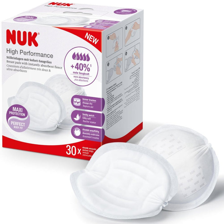 NUK Health & Hygiene NUK High Performance Disposable Breast Pads (Pack of 30)