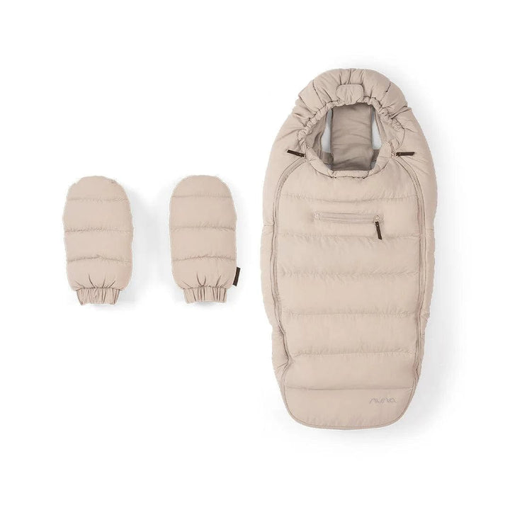 Nuna Footmuffs Nuna Winter Footmuff, Gloves & Bag - Biscotti