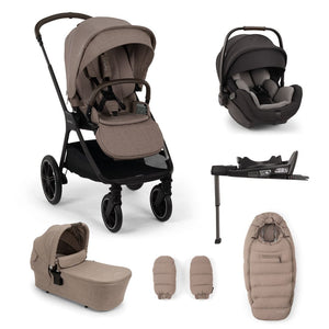 Nuna Prams & Pushchairs Nuna Triv LX Stroller (with LYTL LX Carrycot, Footmuff & Gloves) - Cedar