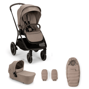 Nuna Prams & Pushchairs Nuna Triv LX Stroller (with LYTL LX Carrycot, Footmuff & Gloves) - Cedar