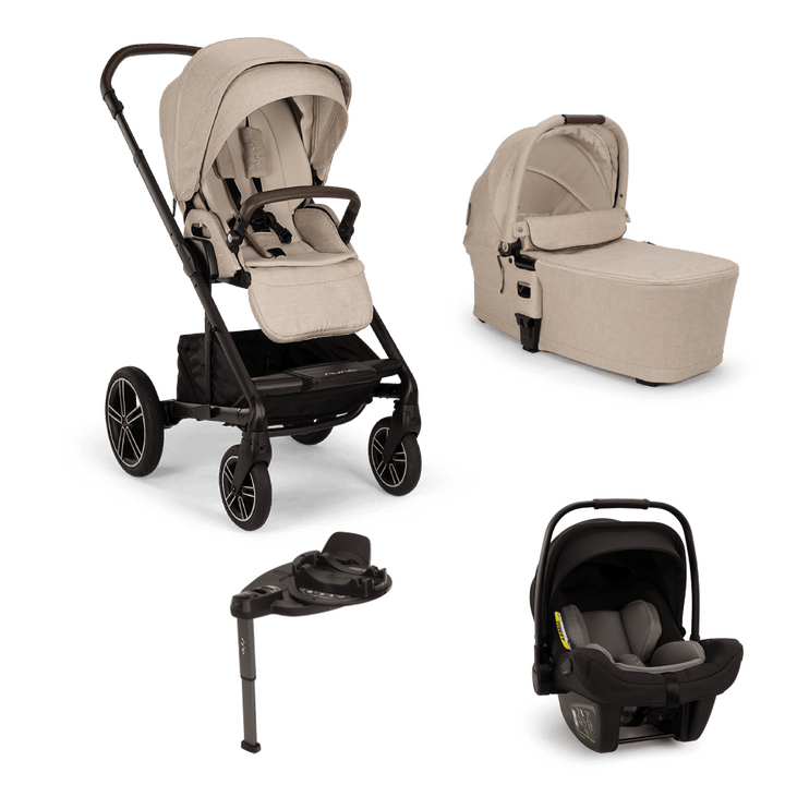 Nuna Travel Systems Nuna MIXX Next (PIPA Next & BASE Curv) Travel System - Biscotti