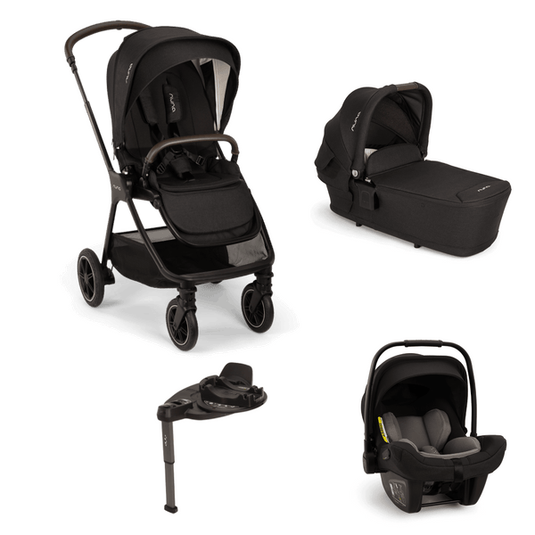 Nuna Travel Systems Nuna TRIV Next (PIPA Next & BASE Curv) Travel System - Caviar