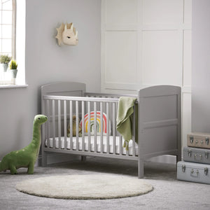 OBABY Cot Beds Obaby Grace Cot Bed - Warm Grey