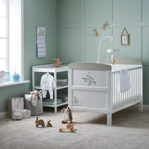 OBABY Cot Beds OBaby Grace Inspire Cot Bed - Guess How Much I Love You, Scribble