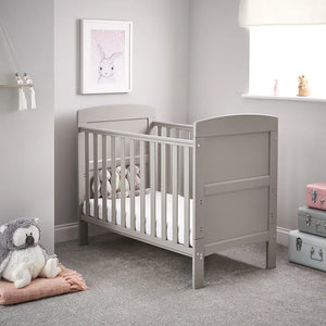 OBABY Cot Beds Obaby Grace Mini Cot Bed - Warm Grey