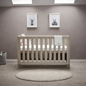 OBABY Cot Beds Obaby Nika Cot Bed - Grey Wash
