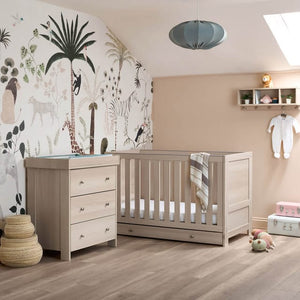 OBABY Nursery Furniture Obaby Nika 2 Piece Room Set & Underdrawer - Aspen