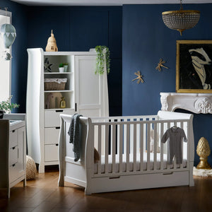 OBABY Nursery Furniture Obaby Stamford Classic Sleigh (3 Piece) Room Set - White