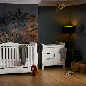 OBABY Nursery Furniture Obaby Stamford Luxe Sleigh (2 Piece) Room Set - White