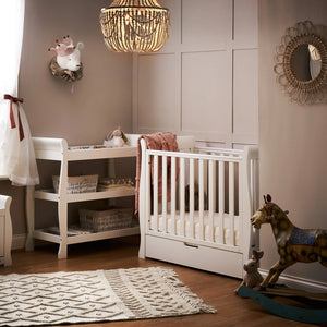 OBABY Nursery Furniture Obaby Stamford Space Saver Sleigh (2 Piece) Room Set - White